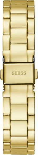 Vista 3 de GUESS Reloj de acero inoxidable de 1417in con bisel de borde de moneda plateado