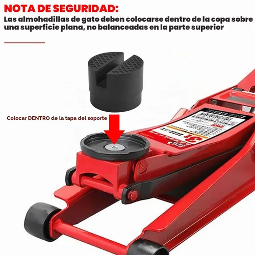Vista 3 de Almohadilla Universal para Gato de Coche de Goma Ranurada, Adaptador de Piso, Protector de Marco, Herramienta de Reparación para Soldadura
