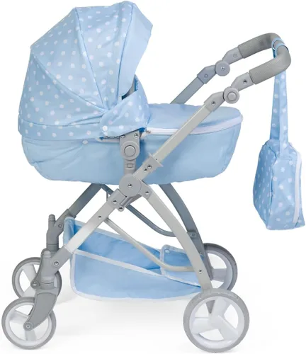 Vista 3 de JC Toys - Berenguer Boutique Cochecito deportivo plegable de lujo Colección Blue Royal para muñecas de hasta 20 pulgadas A partir de 3 años