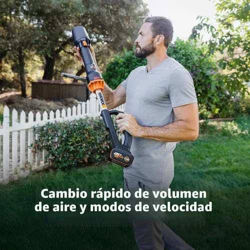 Vista 3 de WORX Soplador de hojas inalámbrico, soplador eléctrico de 20 V