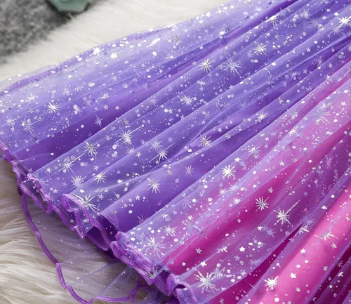Vista 5 de HNXDYY Baby Girl Tutu Dress Bling Sequins Printed Princess Birthday Party Tutu Gown