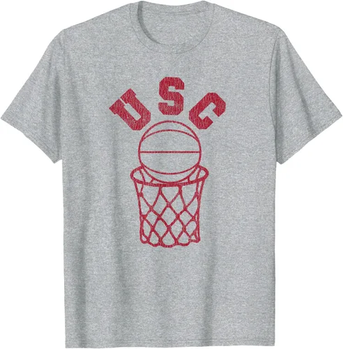 Vista 9 de USC USC Basketball Trojans - Camiseta de aro estilo retro de los años 80