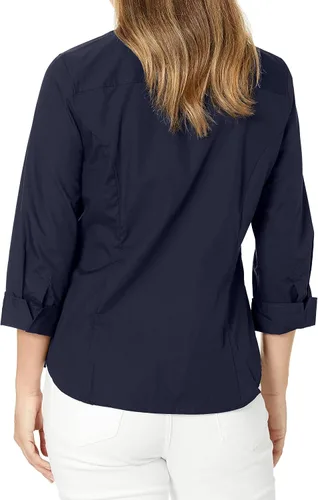 Vista 4 de Nautica Camisa de manga 34 con botones para mujer