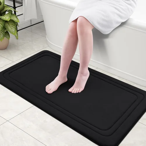Vista 59 de Grandaily Alfombra de Baño de Espuma Viscoelástica 24x16, Ultra Suave, Antideslizante y Absorbente, Alfombras de Baño Lavables a Máquina y Secables