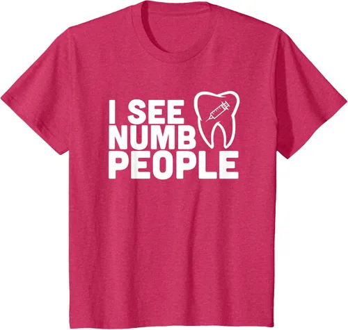 Vista 49 de I see Numb People - Camiseta de regalo para dentista dental, Negro, S