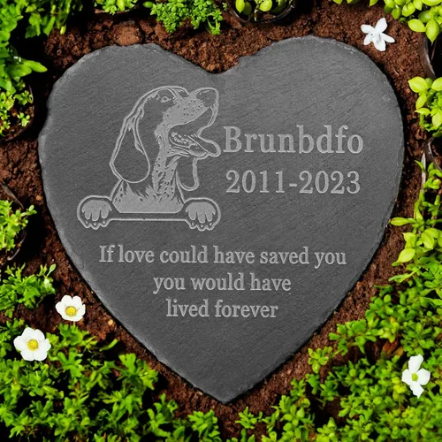 Vista 10 de Memorial personalizado de American Staffordshire Terrier, lápida de American Staffordshire Terrier, condolencias por pérdida de American