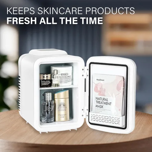 Vista 6 de HealSmart Mini refrigerador portátil de 4 litros y 6 latas, refrigeradores compactos 100% sin freón y respetuosos con el medio ambiente