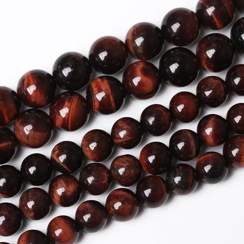 Vista 48 de 36 piezas de cuentas sueltas de espacio de jade de epidoto verde y rojo natural de 10 mm, cuentas redondas para hacer joyas DIY, collares, pulseras