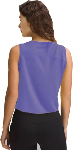 Vista 4 de sissycos Camisetas deportivas sin mangas con espalda cruzada para mujer, ajuste holgado