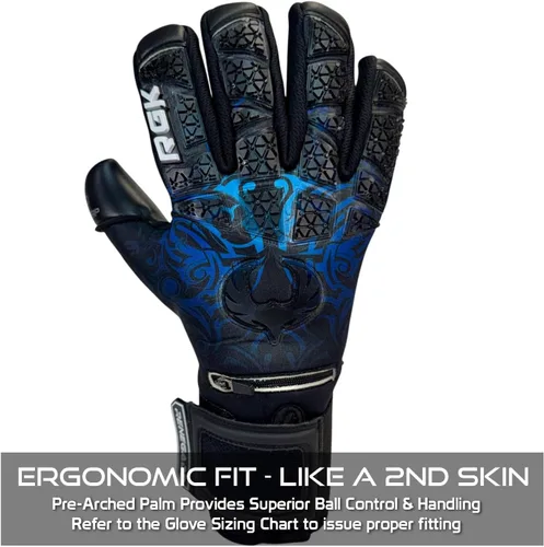 Vista 5 de Renegade GK Limited Edition Rogue - Guantes de portero de fútbol con microprotección (tallas 6-11, nivel 4+) Pro-Tek Fingersaves y agarre Giga