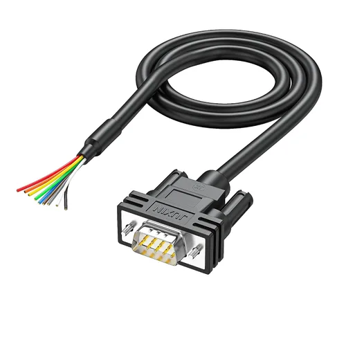Vista 6 de Paquete de 4 conectores DB9 a extremo de cable desnudo D-SUB de 9 pines RS232 Serial Cable de extensión doble blindado, hembra a cables de 9