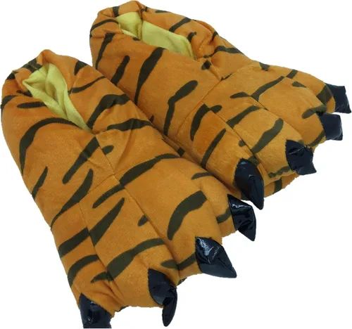 Vista 9 de Zapatos de casa cálidos de felpa con pies de animales para disfraz