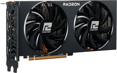Vista 5 de PowerColor Fighter AMD Radeon RX 6700 XT - Tarjeta gráfica para juegos con memoria GDDR6 de 12 GB, alimentada por AMD RDNA 2, Raytracing, PCI