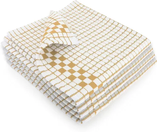 Vista 16 de Paños de cocina clásicos Fecido Classic Collection resistentes, superabsorbentes y hechos 100 % algodón. Paños de cocina de grado profesional hechos