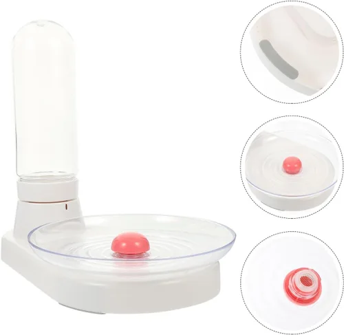 Vista 6 de Ipetboom Dispensador automático de agua para mascotas para perros y gatos: fuentes de agua para mascotas de 14.2 fl oz, agua blanca con filtro fácil