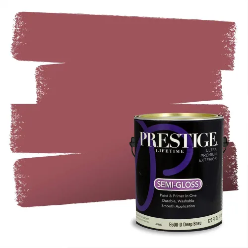 Vista 328 de Prestige Paints Pintura exterior e imprimación en uno, 1 galón, plano, coincidencia comparable de Valspar* Amber Rose*