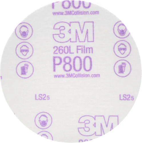 Vista 13 de 3M 17 Hookit - Disco de película para acabado, antipolvo, 6 pulgadas, P8., P600, 3