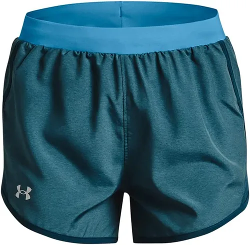 Vista 38 de Under Armour Women's Fly by 2.0 Running Shorts (027) negro / azul glaciar / reflectante