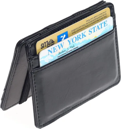 Vista 2 de CKLT Men's Fashion Magic Money Clip Leather Minimalistic Slim Wallet