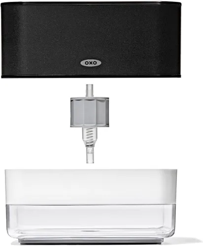 Vista 7 de OXO Good Grips - Soporte para esponja dispensadora de jabón, color negro