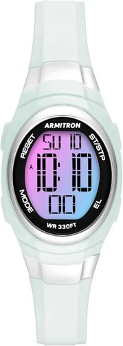 Vista 5 de Armitron Reloj deportivo con cronógrafo digital para mujer, correa de resina, 45/7034