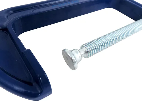 Vista 4 de Taytools - Paquete de 2 abrazaderas C de 6 pulgadas con marco de acero maleable, roscas Acme recubiertas eléctricamente, husillo de acero al carbono