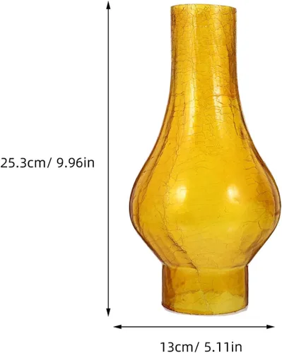 Vista 3 de Angoily Pantalla de lámpara de aceite, pantalla de vidrio de queroseno, reemplazo de lámpara de aceite de vidrio transparente alto, cubiertas