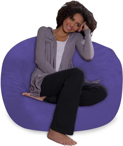 Vista 11 de Saco de sofá – Puff de felpa ultra suave para niños, con espuma viscoelástica y funda de micro-gamuza, mueble rellenos de espuma y accesorios