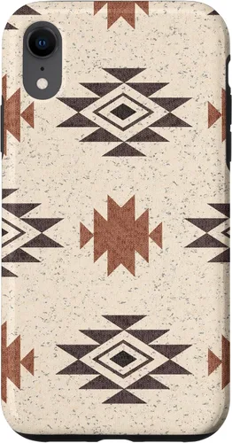 Vista 25 de Funda rústica para iPhone 17 con patrón azteca estilo bohemio occidental