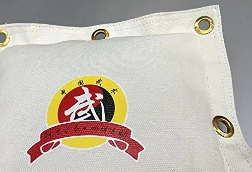 Vista 6 de Wing Chun Kung Fu - Bolsa de lona para colgar en la pared es adecuada para kickboxing y varios entrenamientos de boxeo. Blanco