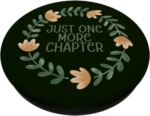 Vista 2 de ¡Solo un capítulo más! Amante de los libros Leer Girl PopSockets Standard PopGrip