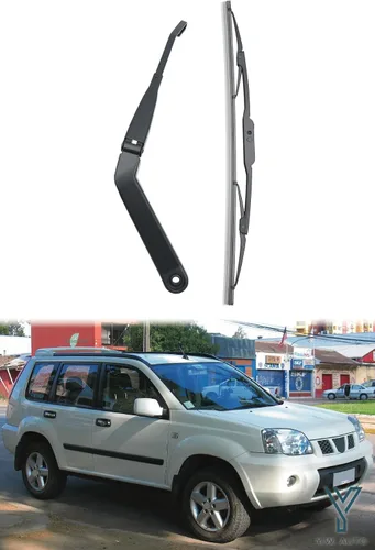 Vista 3 de YW AUTO - Limpiaparabrisas trasero compatible con Nissan X-trail 2000-2007