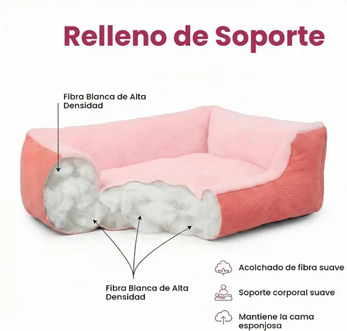 Vista 5 de Sofá cama para perros pequeños, lavable para perros extra pequeños