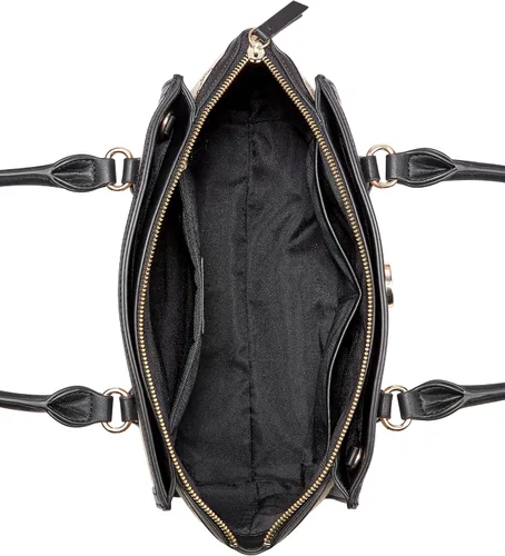 Vista 4 de Nine West KYELLE Jet Set Satchel, Natural logoblack, Logotipo natural negro