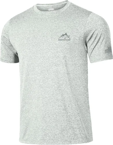 Vista 21 de NORTHYARD Camisetas de entrenamiento para correr para hombre, secado rápido Verde Armada (ArmyGreen)