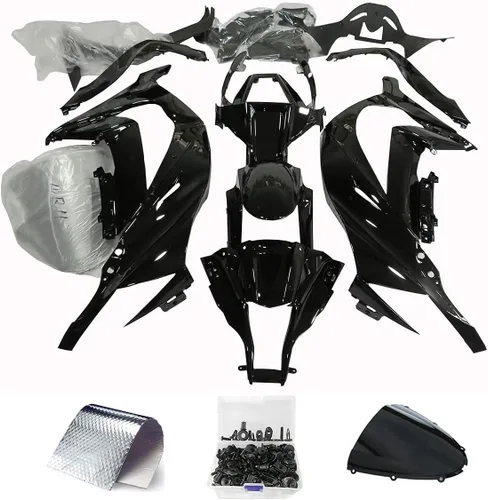 Vista 5 de Kit de carenado de motocicleta para Kawasaki Ninja ZX-10R 2006 2007 sin pintar (19 piezas)