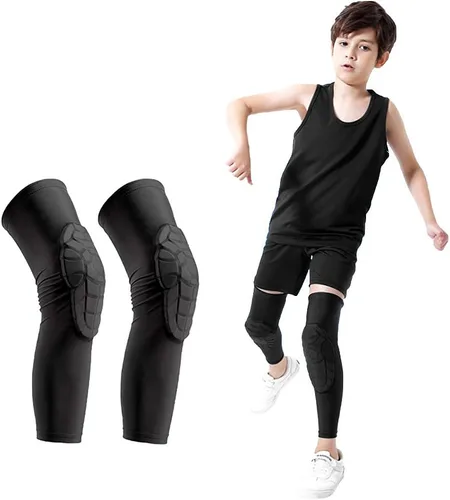 Vista 8 de Luwint Rodilleras de voleibol para niños, para niños y niñas, protección de codo para fútbol, baloncesto, béisbol, bolos, tenis, hockey, deportes, 1