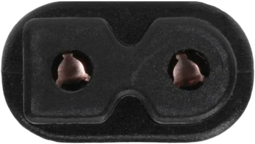 Vista 4 de RiteAV - Cable de alimentación polarizado de 2 ranuras y 18 AWG IEC320C7 a NEMA 1-15P de 6 pies