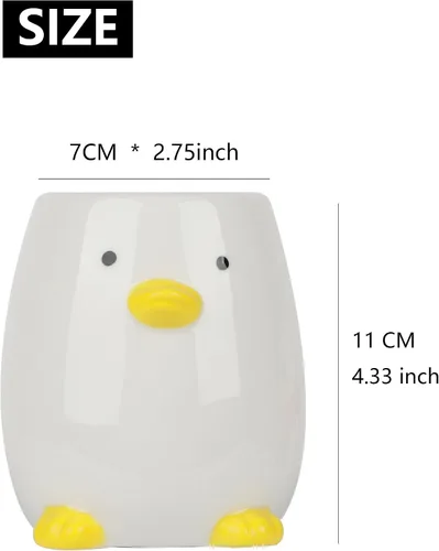 Vista 5 de Portalápices para escritorio, vaso para niños y niñas, cerámica duradera, sin deformación