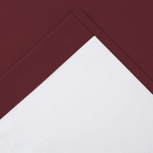 Vista 5 de Rooney Cortinas opacas para ventanas pequeñas, con ojales, aislamiento térmico, oscurecimiento de la habitación, paneles cortos para Borgoña