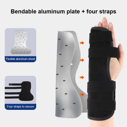 Vista 7 de Pinky & Ring - Soporte para férula de dedo izquierdo para fractura de boxeador, dedo de mazo y dislocación, artritis, esguince, roto, inmovilizador
