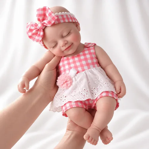 Vista 10 de BABESIDE Silicone Baby Doll - 12" Sleeping Realistic Doll with Feeding Kit