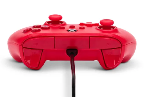 Vista 8 de PowerA Wired Controller for Xbox Series XS - Red, gamepad, video gamegaming controller, works with Xbox One, Officially Licensed