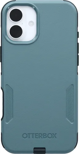 Vista 27 de OtterBox Funda para iPhone 16 Commuter Series - Jeans azul bebé, funda delgada y protectora para iPhone, de doble capa, absorción de impactos
