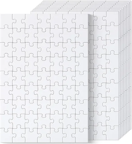 Vista 9 de Mr. Pen - Rompecabezas en blanco, paquete de 5, 100 piezas/paquete, 10.6" x 14.2" pulgadas, rompecabezas blanco, rompecabezas en blanco