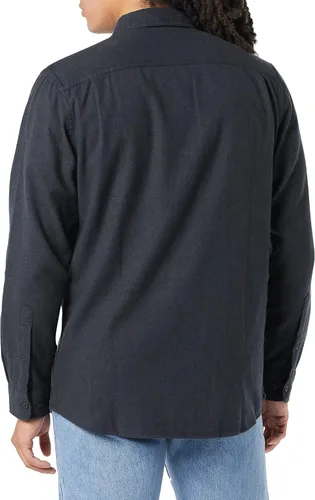 Vista 2 de Tienda Essentials - Camisa de franela de manga larga con ajuste regular y dos bolsillos para hombre