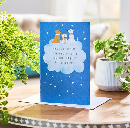 Vista 6 de American Greetings Tarjeta de condolencias para mascotas (los perros viven para siempre en tu corazón)
