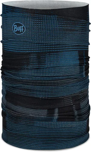 Vista 30 de BUFF CoolNet UV Polaina para el cuello, Protección solar UPF 50, Transpirable, Versátil, Mascarilla de secado rápido, Negro y Azul, Talla para Lazs