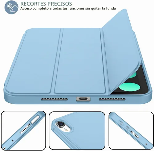Vista 3 de iMieet Funda para iPad mini 7 2024 (A17 Pro), Funda para iPad mini 6 (8.3 pulgadas, modelo 2021), Funda para iPad mini 7ª/6ª generación con soporte