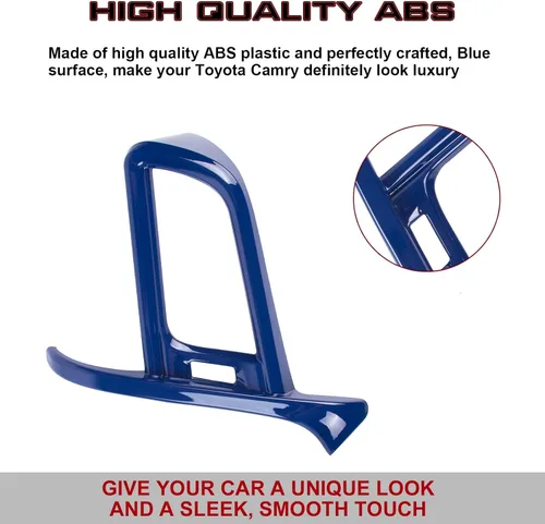 Vista 3 de Xotic Tech - Cubierta de salida de aire para salpicadero de aire, lado izquierdo del conductor, color azul, compatible con Camry 2018-2024